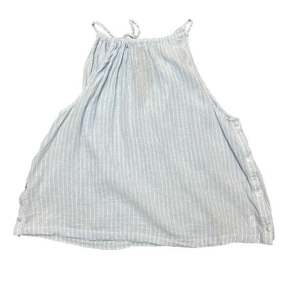 C&C California Blue White Linen Tank Large - Picture 1 of 9